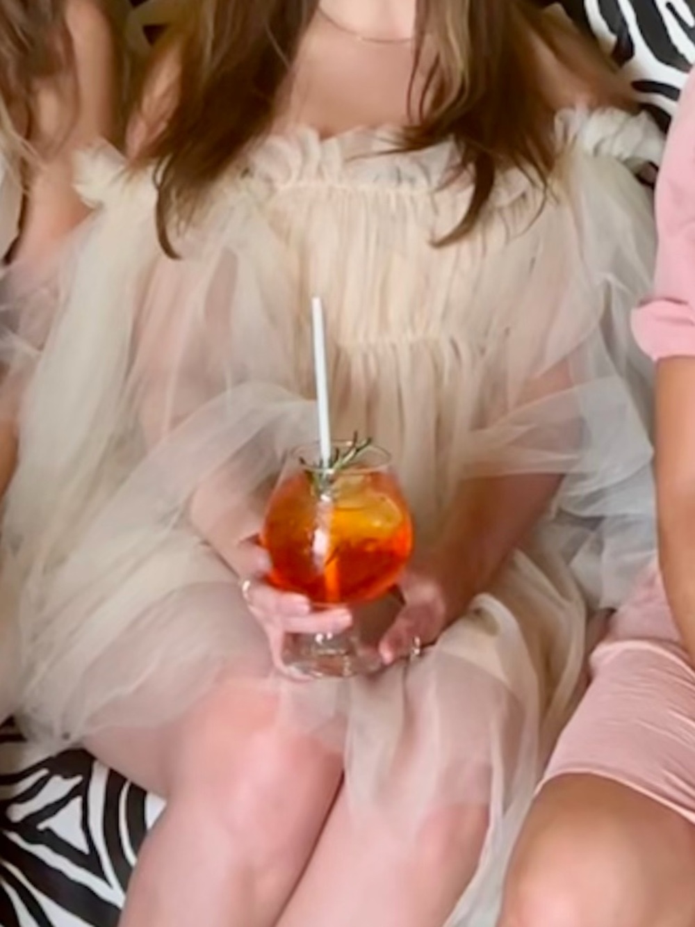 ROMWE Beige Off-Shoulder Tulle Mini Dress - Picture 3 of 4